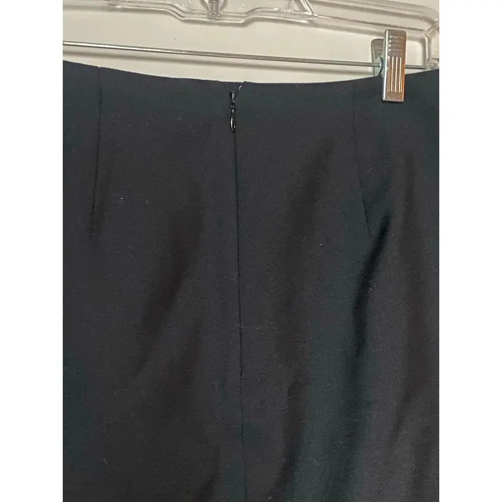 NWT ALEXANDER MCQUEEN Side Slit Mini Skirt In Black Size 42 IT, 6 US brand new - Picture 7 of 8